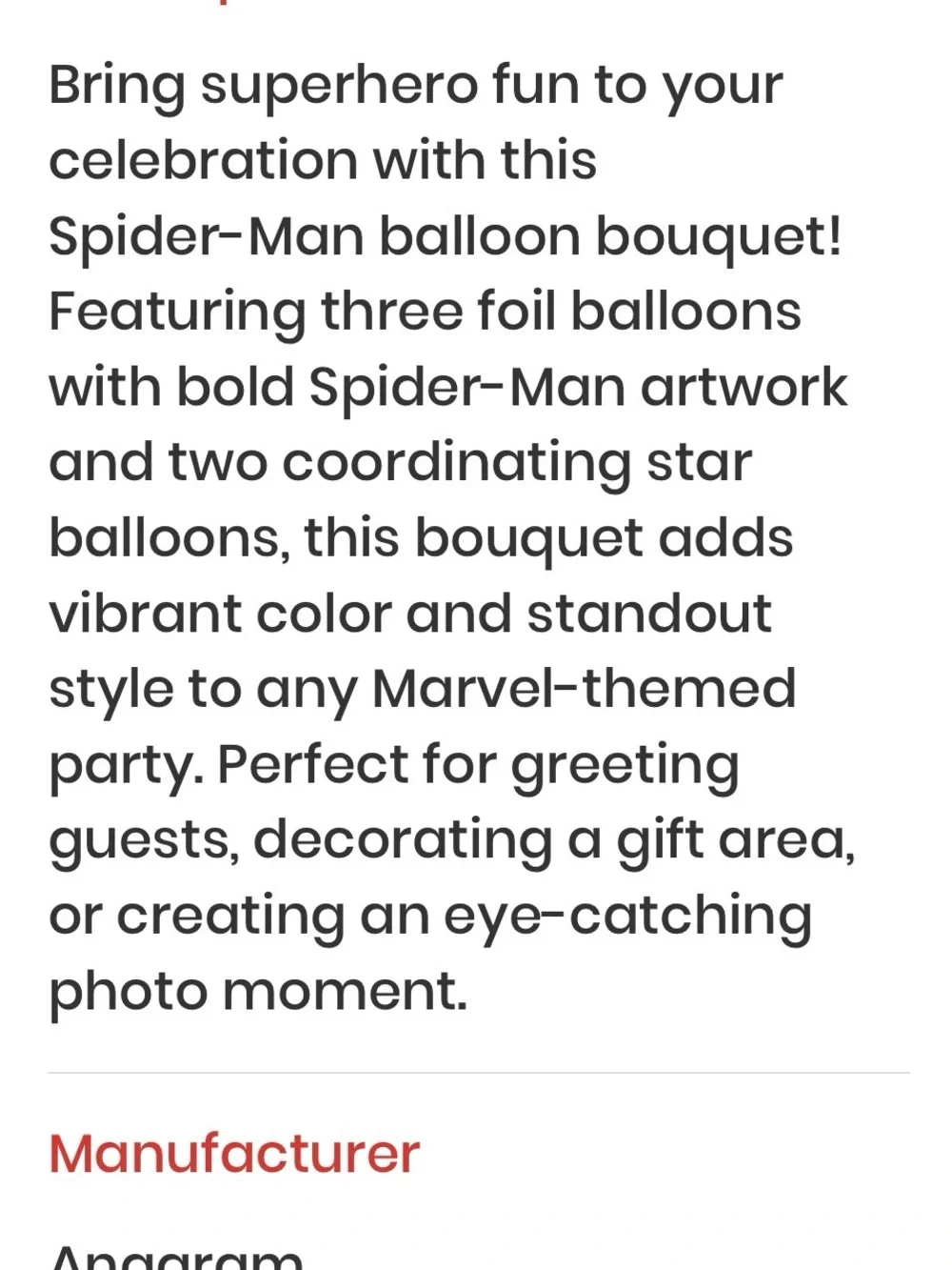 Marvel Spider-Man Foil Balloon Bouquet - 5 balloons 3 sets 28” brand new
